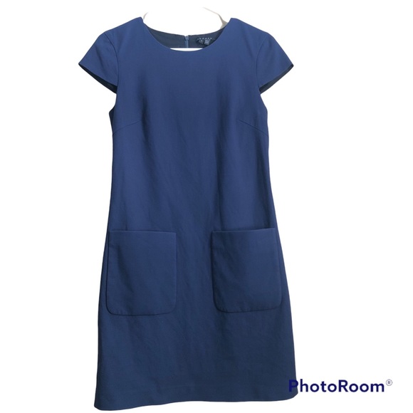 Theory navy blue shift dress Sz 4 - Picture 1 of 4